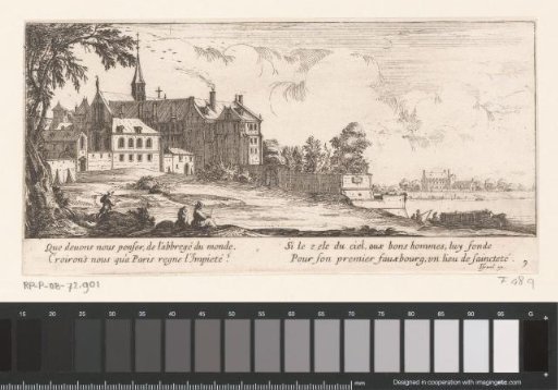 View of a monastery near Paris