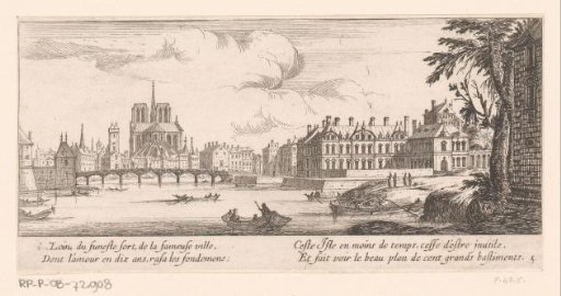 City view of Paris with the Notre-Dame