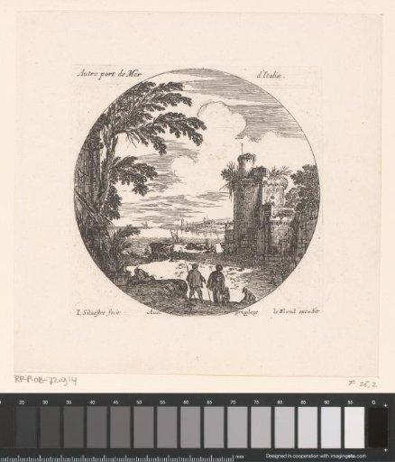 View of a seaport in Italy