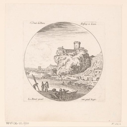 View of Pierre Scize Castle