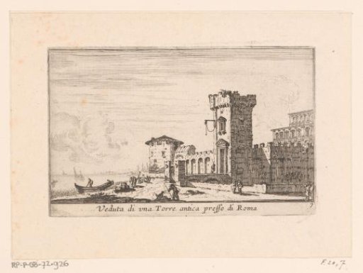 View of a tower near Rome