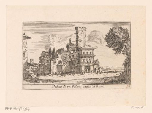 View of a palace in Rome