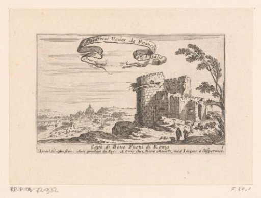 Title page with a view of Capo di Bove