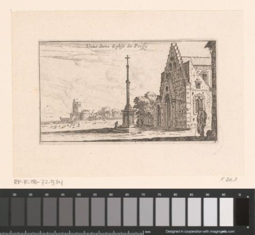 View of a church in Poissy