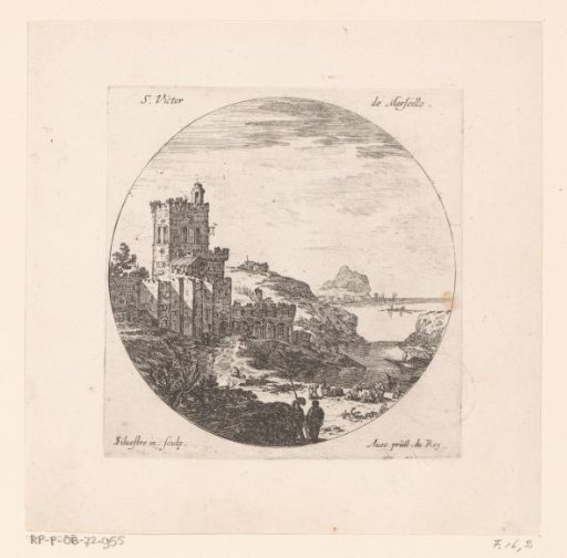 View of the Fort Saint-Victor in Marseille