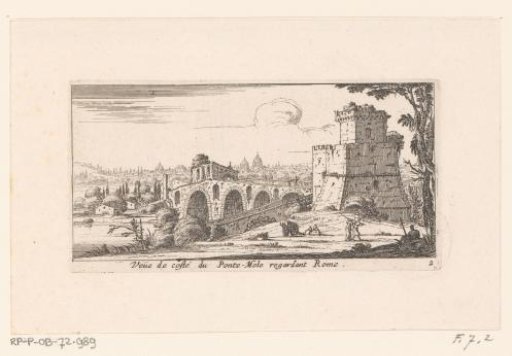 View of Rome with the Milvian Bridge
