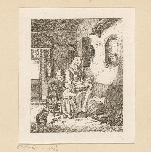 Mother with children