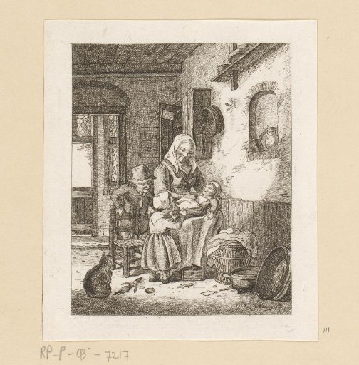 Mother with children