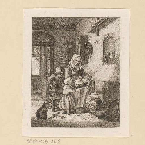Mother with children