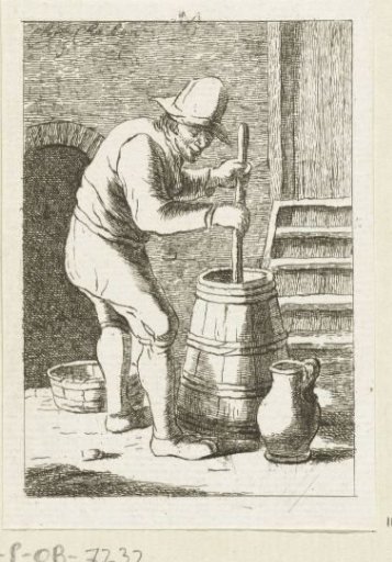 Man churning