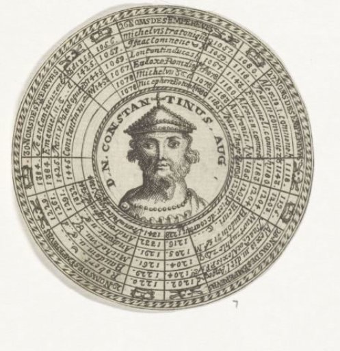 Medal with the portrait of Constantine XI and the names of Eastern Roman Emperors