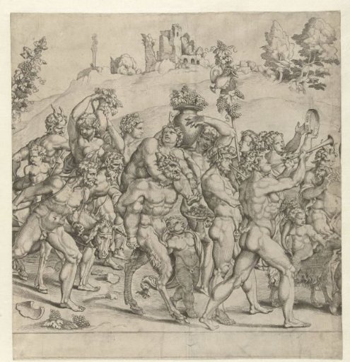 Triumph of Bacchus, Middle Plate
