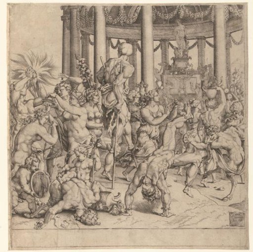 Triumph of Bacchus, Right Plate