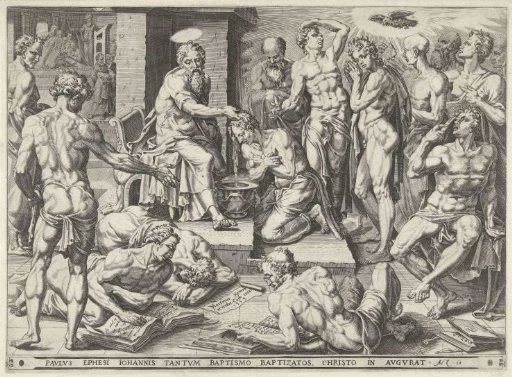 Paul Baptizes the Inhabitants of Ephesus