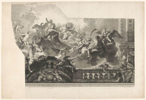 Ceiling Painting with a Council of Gods (Plate 2)