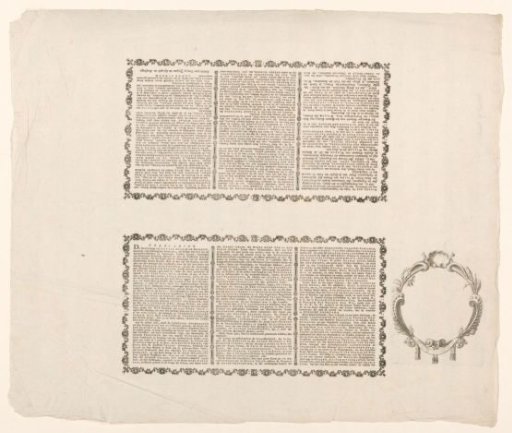 Explanation of the Allegory in Honor of the King of Prussia for His Restoration of the Stadtholdership of William V, 1788
