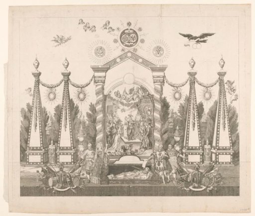 Allegory in Honor of the King of Prussia for His Restoration of the Stadtholdership of William V, 1788