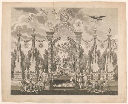 Allegory in Honor of the King of Prussia for His Restoration of the Stadtholdership of William V, 1788