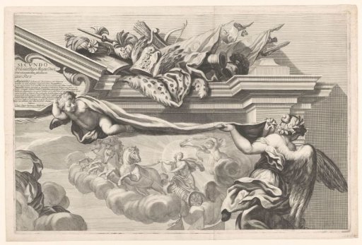 Promotion print for Joannes Baptista a Pfeiffersberg (sheet for top right)