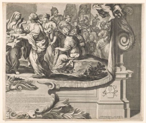 Promotion print for Joannes Baptista a Pfeiffersberg (sheet for bottom right)