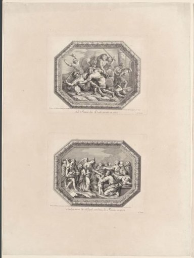 Ceiling paintings in the Grande Galerie of Versailles