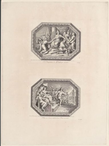 Ceiling paintings in the Grande Galerie of Versailles