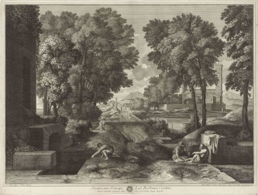 View with a Road, Buildings, and People