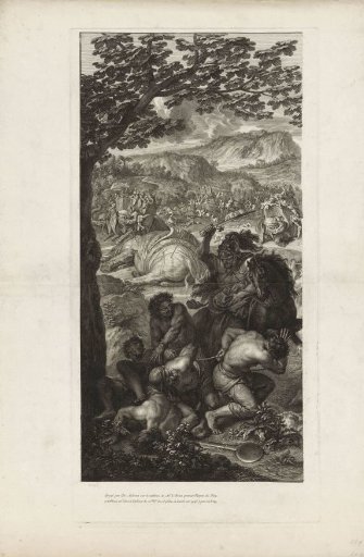 Porus Wounded in the Battle with Alexander the Great (plate 1)