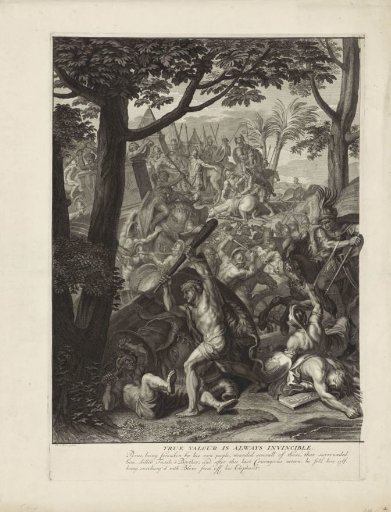 Battle of Alexander the Great and Porus (plate 1)