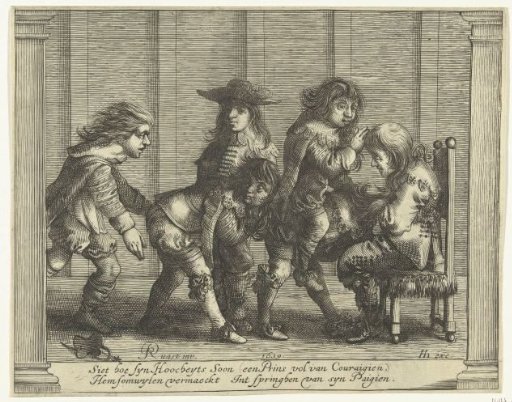 Prince William II and His Pages Playing Bok-bok-sta-vast, 1639