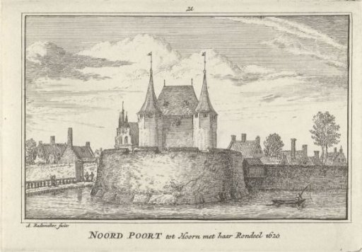 View of the Noorderpoort in Hoorn, 1620
