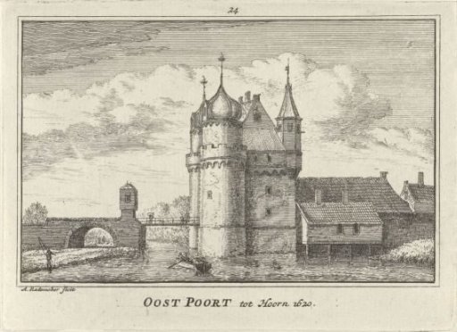 View of the Oosterpoort in Hoorn, 1620