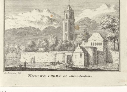 View of the Nieuwe Poort in Monnickendam