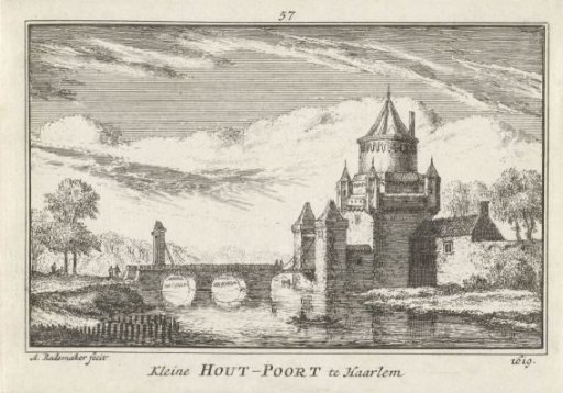 View of the Kleine Houtpoort at Haarlem, 1619