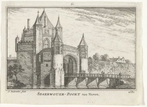 View of the Amsterdamse Poort at Haarlem, 1680