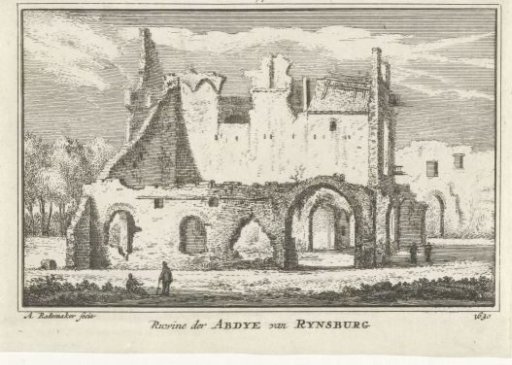 View of the Ruins of the Abbey in Rijnsburg, 1630