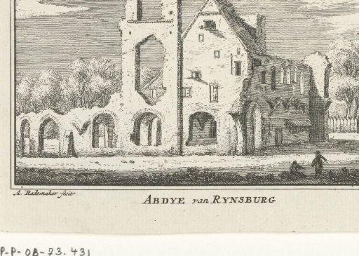 View of the Ruins of the Abbey in Rijnsburg, 1630