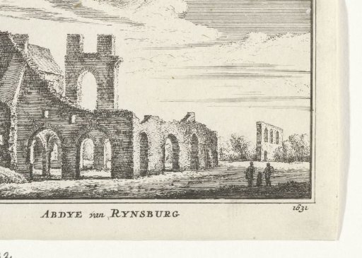 View of the Ruins of the Abbey in Rijnsburg, 1631