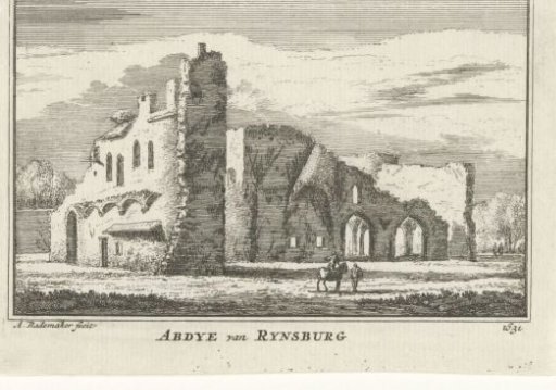 View of the Ruins of the Abbey in Rijnsburg, 1631