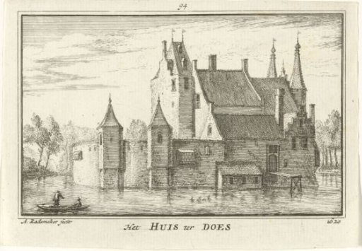 View of Huis ter Does near Leiderdorp, 1620