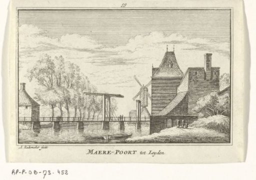 View of the Marepoort in Leiden