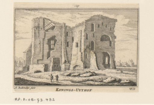 View of the Ruins of the Konings Uithof, 1573