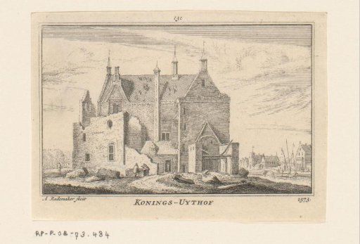 View of the Ruins of the Konings Uithof, 1573