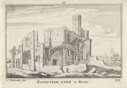 View of the Ruins of the Charterhouse Church near Delft, 1573