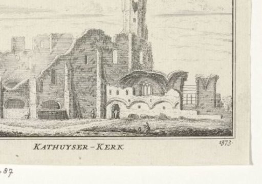 View of the Ruins of the Charterhouse Church near Delft, 1573