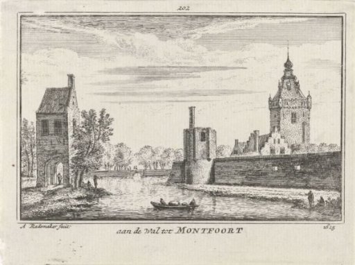 View of the city wall of Montfoort, 1625