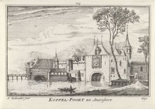 View of the Koppelpoort at Amersfoort, 1640
