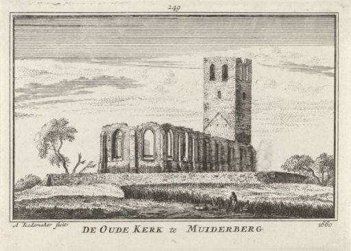 View of a Ruined Church at Muiderberg, 1660
