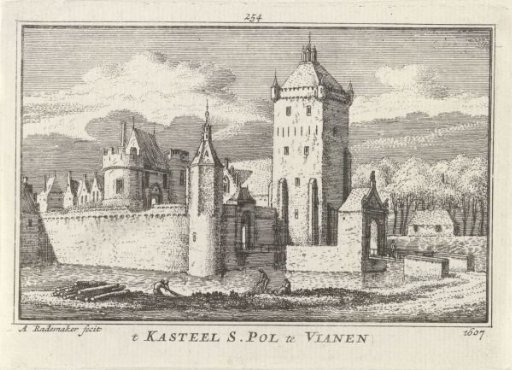 View of Batestein Castle, 1607