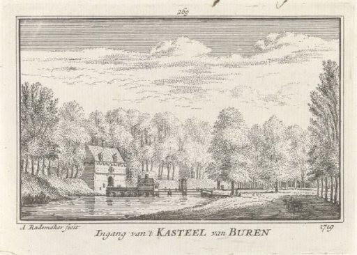 View of the Foregate of Buren Castle